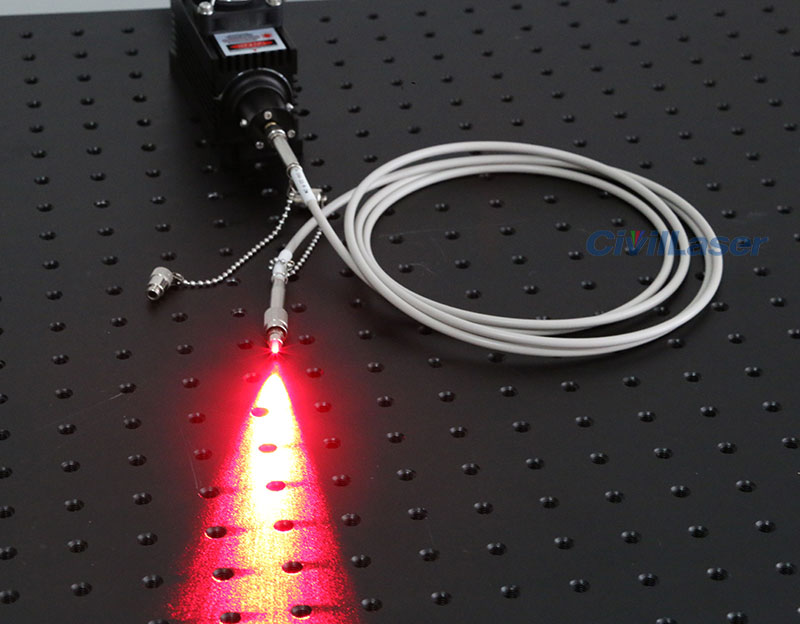 635nm±1nm 1500mW Semiconductor 섬유 결합 레이저 고성능 빨간색 레이저 빔 - Click Image to Close